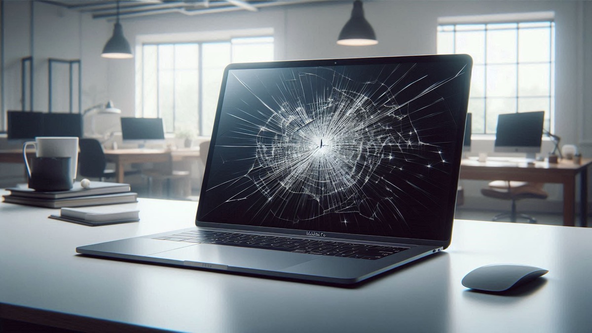 MacBook Pro 14 pouces avec écran Retina cassé nécessitant réparation à Amiens