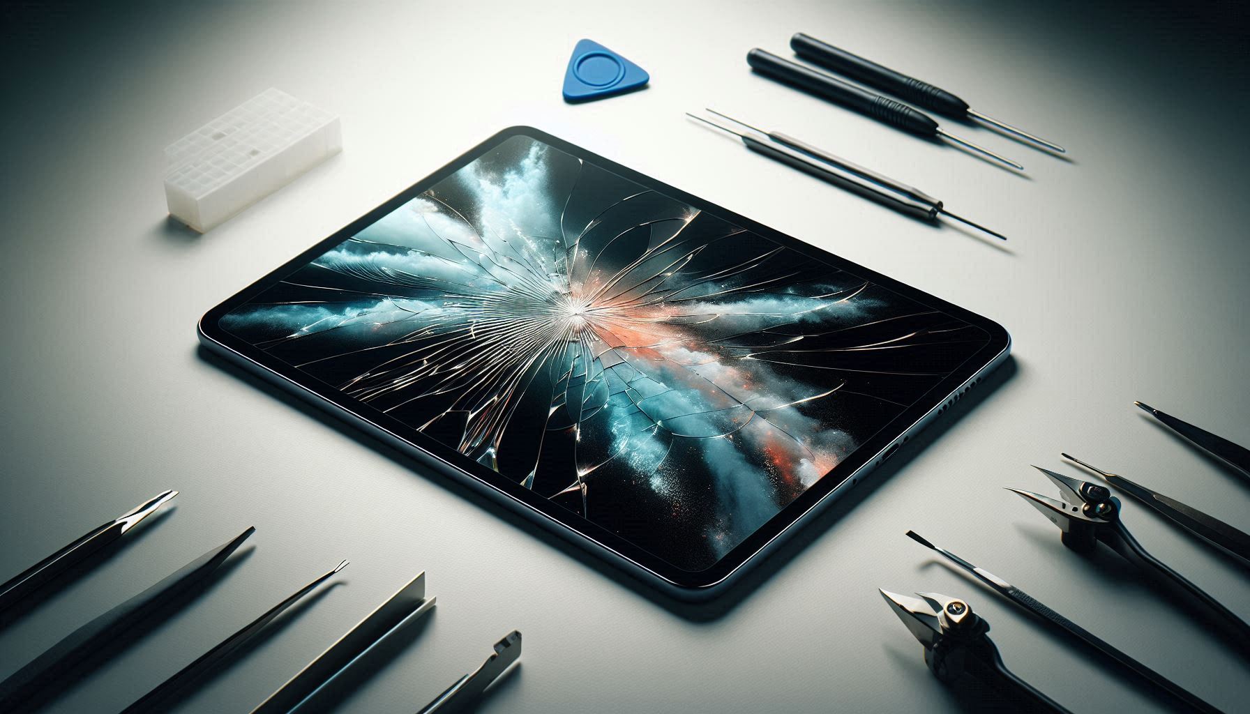 iPad Pro avec écran Retina cassé nécessitant une réparation à Amiens - SAV Phone and Pad