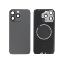 Vitre Arrière Titane Noir iPhone 15 Pro Max (Avec MagSafe) (Sans Logo)