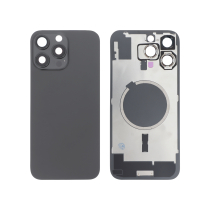 Vitre Arrière Titane Noire  iPhone 16 Pro Max (Avec MagSafe) (Sans Logo)