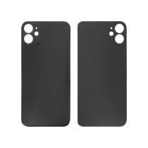 Vitre Arrière Noire iPhone 11 (Large Hole) (Sans Logo)