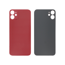 Vitre Arrière Rouge iPhone 11 (Large Hole) (Sans Logo)