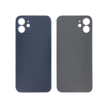 Vitre Arrière Bleue iPhone 12 (Large Hole) (Sans Logo)