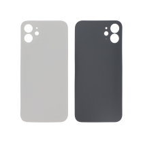 Vitre Arrière Argent iPhone 12 (Large Hole) (Sans Logo)