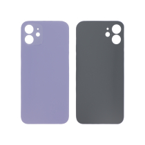 Vitre Arrière Violette iPhone 12 (Large Hole) (Sans Logo)