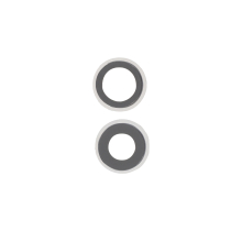 Lentille Caméra Arrière avec Contour iPhone 12/12 Mini (Blanc)