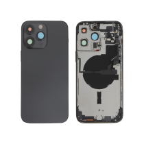 Vitre Arrière Complete Noir Sidéral iPhone 14 Pro Max (Avec MagSafe) (Sans Logo)
