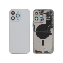 Vitre Arrière Complete Argent iPhone 14 Pro Max (Avec MagSafe) (Sans Logo)