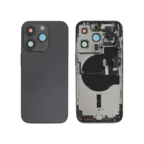 Vitre Arrière Complete Noir Sidéral iPhone 14 Pro (Avec MagSafe) (Sans Logo)
