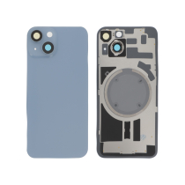 Vitre Arrière Complète Bleue iPhone 14 (Avec MagSafe) (Sans Logo)