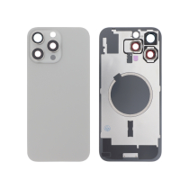 Vitre Arrière Complète Titane Naturel iPhone 16 Pro Max (Avec MagSafe) (Sans Logo)
