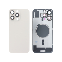 Vitre Arrière Complète Titane Sable iPhone 16 Pro Max (Avec MagSafe) (Sans Logo)