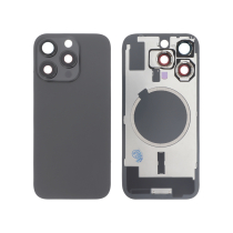 Vitre Arrière Complète Titane Noire  iPhone 16 Pro (Avec MagSafe) (Sans Logo)