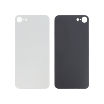 Vitre Arrière Argent iPhone 8/SE2 (Large Hole) (Sans Logo)