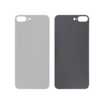 Vitre Arrière Argent iPhone 8 Plus (Large Hole) (Sans Logo)