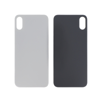 Vitre Arrière Argent iPhone X (Large Hole) (Sans Logo)