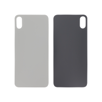 Vitre Arrière Argent iPhone XS Max (Large Hole) (Sans Logo)