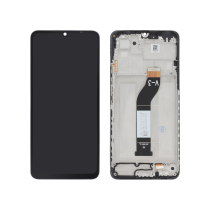 Ecran Complet Noir Poco M6 5G/Redmi 13C (Avec Châssis)