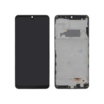 Ecran Complet Noir OLED Galaxy A22 4G (A225F) (Avec châssis)