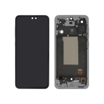 Ecran Complet Gris Galaxy A56 5G (A566B) (Avec châssis)