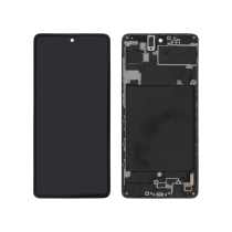 Ecran Complet Noir Galaxy A71 (A715F) (Avec châssis)