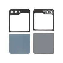 Vitre Arrière Complète Bleue Galaxy Z Flip5 (F731B) (Sans logo)