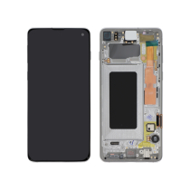 Ecran Complet Argent/Jaune Galaxy S10 (G973F)