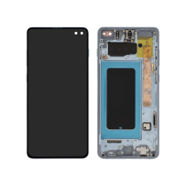Ecran Complet Bleu Galaxy S10+ (G975F) (Avec châssis)