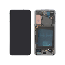Ecran Complet Blanc Galaxy S21 5G (G991B) (Avec châssis)